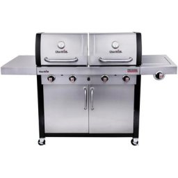 Char-Broil Gasgrill Professional 4600 S, Double-Header 4-Brenner mit Seitenbrenner und Ablage