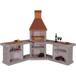 WELLFIRE Grillkamin Außenküche Toskana, BxTxH: 188x73x19 cm