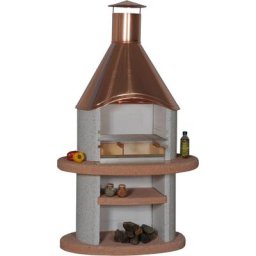 WELLFIRE Grillkamin Duna Colora, BxTxH: 110x73x192 cm