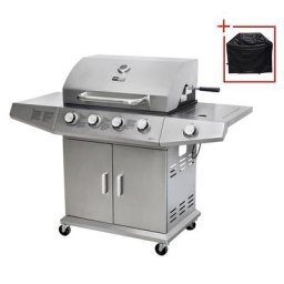 KONIFERA Gasgrill RICHMOND, 4 Brenner, elektrischer Drehspieß, Schutzhülle, BxTxH: 140x58x112 cm
