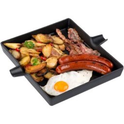 Tepro Grillpfanne Rost-in-Rost-System, Gusseisen, 28x23,5 cm
