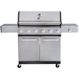 KONIFERA Gasgrill Torino XL, 6 Brenner, Pizzastein, Spieß, Schutzhülle, BxTxH: 150x54x112 cm