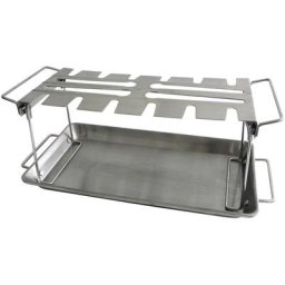 Tepro Grillguthalter, Edelstahl, Hänchenhalter für bis zu 18 Schenkel oder -Flügel