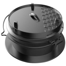Tepro Grilltopf Dutch-Oven-Einleger, Gusseisen, ØxH: 32,5x18,4 cm