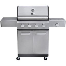 KONIFERA Gasgrill Torino, 4-Brenner, Pizzastein, Hähnchenspieß, Schutzhülle, BxTxH: 131x54x112