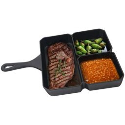 Jim Beam BBQ Grillpfanne, Gusseisen (1-tlg), BxLxH: 23x35x4 cm