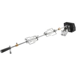 RÖSLE Drehspieß Premium, 25436, für BBQ-Stationen VIDERO G4/G6 und MAGNUM G4, Edelstahl