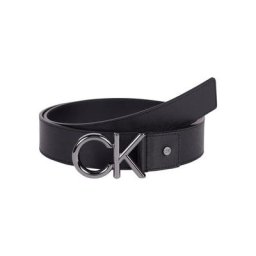 Calvin Klein Ledergürtel mit Monogramm-Schnalle