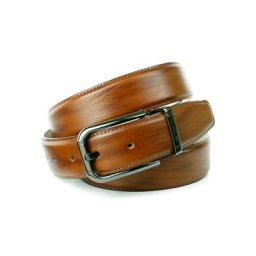 Anthoni Crown Ledergürtel in angesagter Cognac Farbe