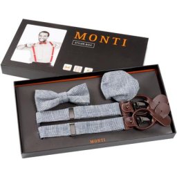 MONTI Hosenträger SANDRO (Set, 3-St) mit Karo-Muster