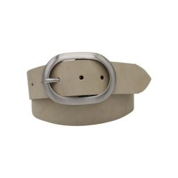 AnnaMatoni Ledergürtel Schließe silberfarben satiniert