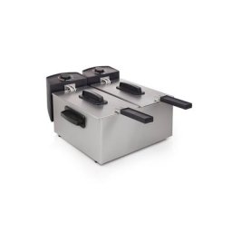 PRINCESS Fritteuse 183123, 3600 W, Doppel-Fritteuse, 2 x 3 Liter (2 x 1800 Watt) mit Kaltzonenfunktion