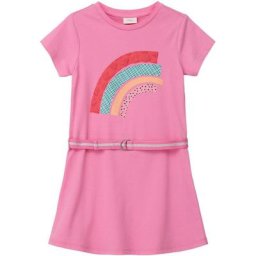 s.Oliver Junior Jerseykleid mit Glitzer-Gürtel