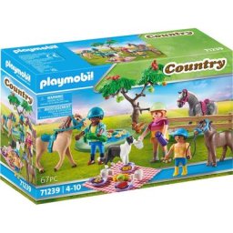 Playmobil® Konstruktions-Spielset Picknickausflug mit Pferden (71239), Country, (67 St), Made in Europe