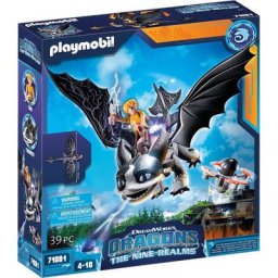 Playmobil® Konstruktions-Spielset Dragons: The Nine Realms - Thunder & Tom (71081), (39 St), Made in Germany