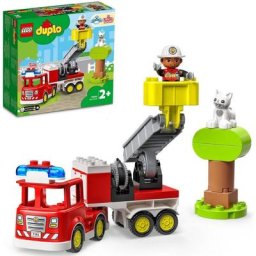 LEGO® Konstruktionsspielsteine Feuerwehrauto (10969), LEGO® DUPLO, (21 St), mit Sirene und Licht, Made in Europe