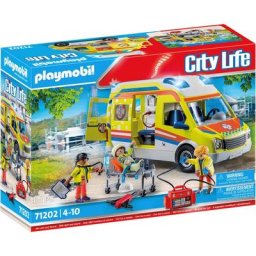 Playmobil® Konstruktions-Spielset Rettungswagen mit Licht und Sound (71202), City Life, mit Licht und Soundmodul