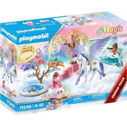 Playmobil® Konstruktions-Spielset Picknick mit Pegasuskutsche (71246), Magic, (101 St), Made in Germany