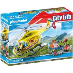 Playmobil® Konstruktions-Spielset Rettungshelikopter (71203), City Life, Made in Europe