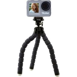 Rollei 9s Plus Action Cam (4K Ultra HD, WLAN (Wi-Fi), Rollei Monkey Pod-Set)