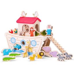New Classic Toys® Steckspielzeug Formensortierpiel Arche Noah, aus Holz