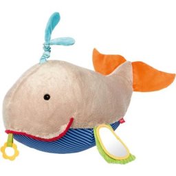 Sigikid Greifspielzeug PlayQ, Spielkissen Wal