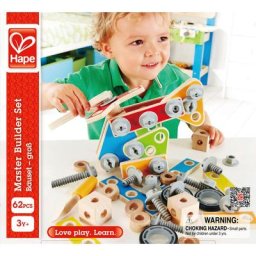 Hape Spielbausteine Bauset - Groß, (62 St), aus Holz, FSC®- schützt Wald - weltweit