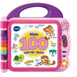 Vtech® Buch VTechBaby, Mein 100-Wörter-Buch pink, mit Licht und Sound