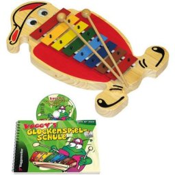 Voggenreiter Spielzeug-Musikinstrument Voggys Glockenspiel-Set, Made in Europe