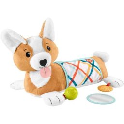 Fisher-Price® Greifspielzeug 3-in-1 Hündchen Spielkissen für Bauchlage mit 3 Spielzeugen