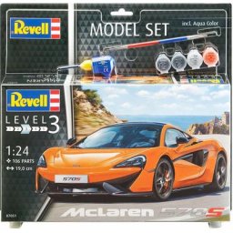 Revell® Modellbausatz Model Set, McLaren 570S, Maßstab 1:24, (Set), Made in Europe
