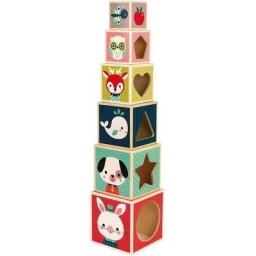 Janod Stapelspielzeug Baby Forest Stapelpyramide