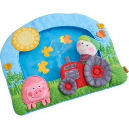Haba Spielmatte Wasser-Spielmatte Bauernhof, mit Stoffpuppe