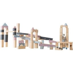 roba® Kugelbahn-Bausatz Kugelbahn, (100-tlg), mit Geräuscheffekten und Glasmurmeln