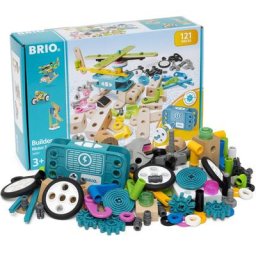 BRIO® Konstruktions-Spielset Builder Motor-Set, (121 St), mit batteriebetreibenem Motor, FSC®- schützt Wald - weltweit