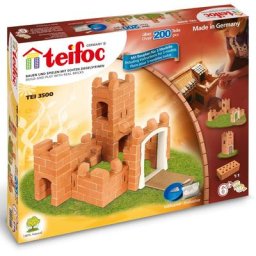 teifoc Steinbaukasten Burg, (200 St), Made in Germany