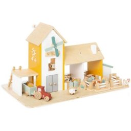 Pinolino® Spielwelt Bauernhof Henri mit Zubehör, aus Holz, FSC®- schützt Wald - weltweit