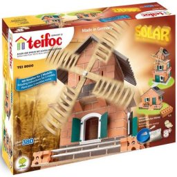 teifoc Steinbaukasten Solar Haus / Windmühle, (380 St), Made in Germany