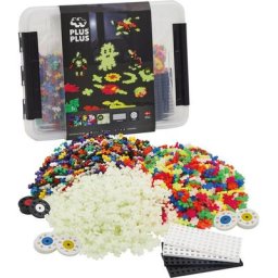 PLUS-PLUS Spielbausteine Kreativ Bausteine Basic XXL, (2000 St), Made in Europe