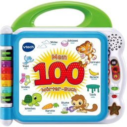 Vtech® Buch VTechBaby, Mein 100-Wörter-Buch, weiß, mit Sound und Licht