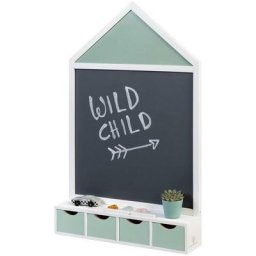 MUSTERKIND® Wandtafel Juncus, weiß/mint