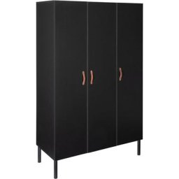 Schardt Kinderkleiderschrank Camiel Black 3-türig, Made in Germany