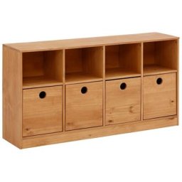Lüttenhütt Kinderregal Alpi, 1-tlg., Kiefernholz, verschiedene Farbvarianten enthältlich, Breite 124,5 cm