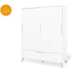 Pinolino® Kinderkleiderschrank Move breit mit Schiebetüren, Made in Europe