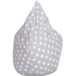 Knorrtoys® Sitzsack Drop, Grey White Stars, für Kinder, Made in Europe
