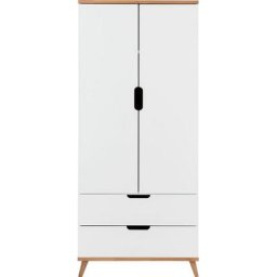Lüttenhütt Kinderkleiderschrank Infanscolor Kleiderschrank, Hochschrank, Schrank 2 türig, Breite 77 cm