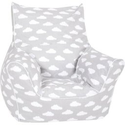 Knorrtoys® Sitzsack Grey White Clouds, für Kinder, Made in Europe