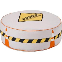 Hoppekids Sitzsack «Construction», Durchmesser 75cm Bezug abnehmbar