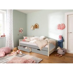 Lüttenhütt Bettschubkasten Janne, 2er Set, Kiefernholz und MDF, Breite je Schubkasten 97 cm