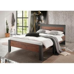 Home affaire Einzelbett BROOKLYN, in dekorativer Rahmenoptik